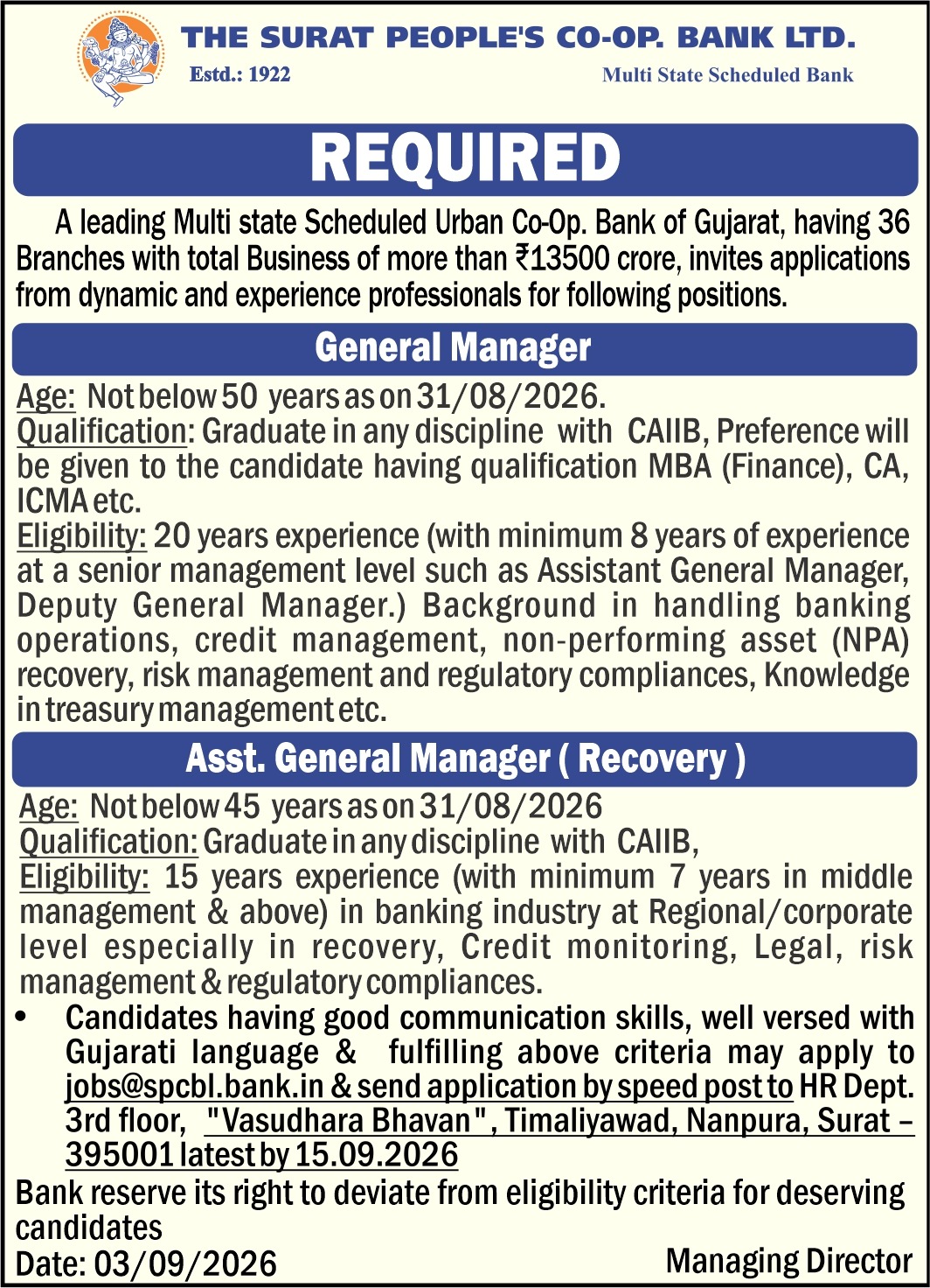 - The Surat People's Co-operative Bank Ltd.